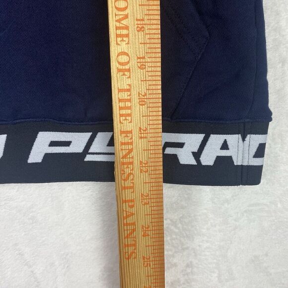 Black Pyramid Sweater Womens Small Blue Hoodie Sweatshirt Logo  Pullover Casual - Picture 7 of 10